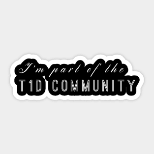 T1D Community Sticker